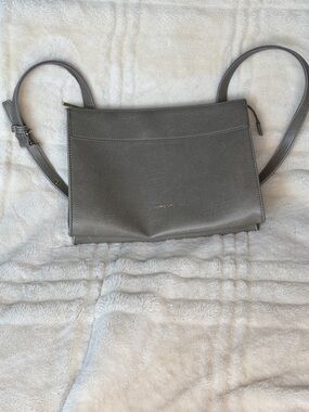 Matt & Nat Gray Minimalist Leather Crossbody